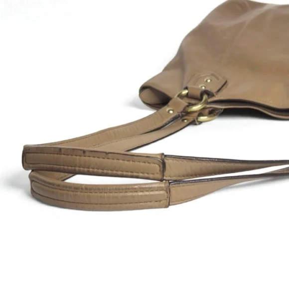 Coach F24961 Campbell Belle Carryall Tan Leather Tote Bag Authentic - Picture 9 of 16